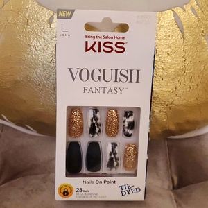 KISS 💋 VOGUISH FANTASY Long Length Tie-Dyed Nails-Brand New